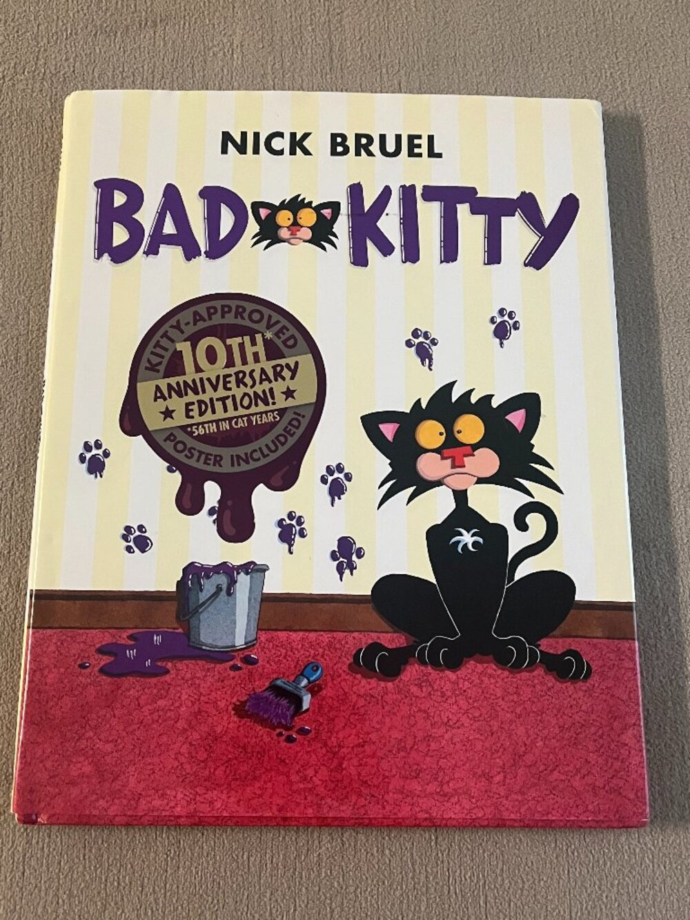 Bad Kitty 10th Anniversary Edition Book by Nick Bruel Hardcover New